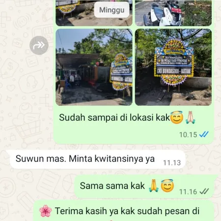 Pengiriman Papan Bunga Duka Karet Kuningan