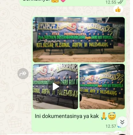 Pengiriman Papan Bunga Duka Karet Kuningan