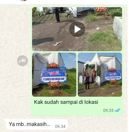 Pengiriman Karangan Bunga Karet Kuningan