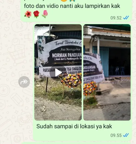 Pengiriman Karangan Bunga Karet Kuningan