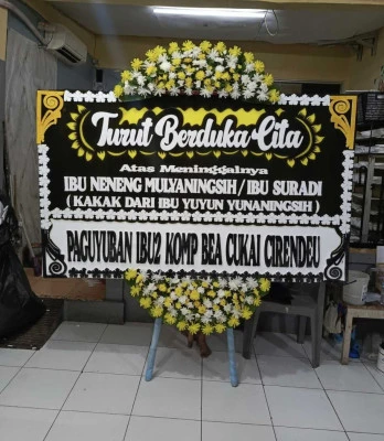 Papan Bunga di Karet Kuningan
